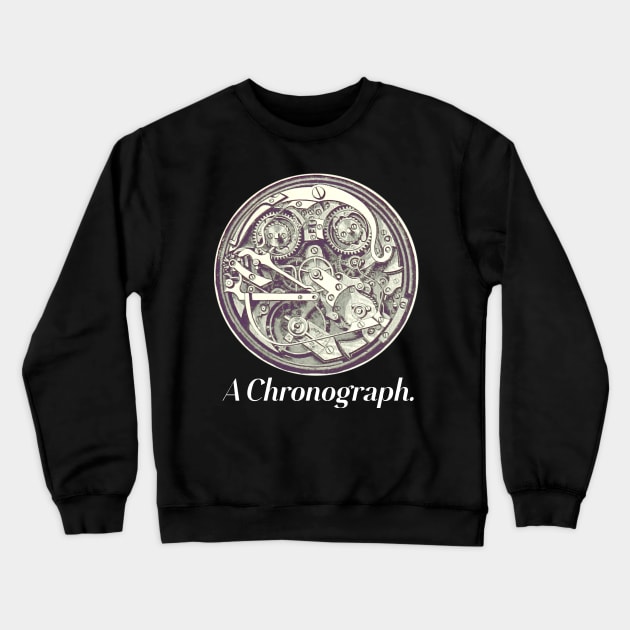 A Chronograph Crewneck Sweatshirt by godtierhoroscopes